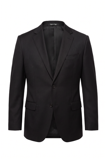 Terno Plus Size Regular Italiano Microfibra - Preto