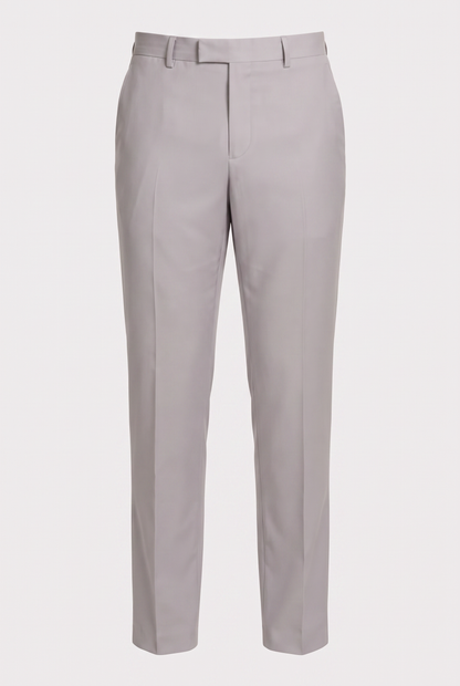 Terno Plus Size Regular Italiano Microfibra - Cinza Claro