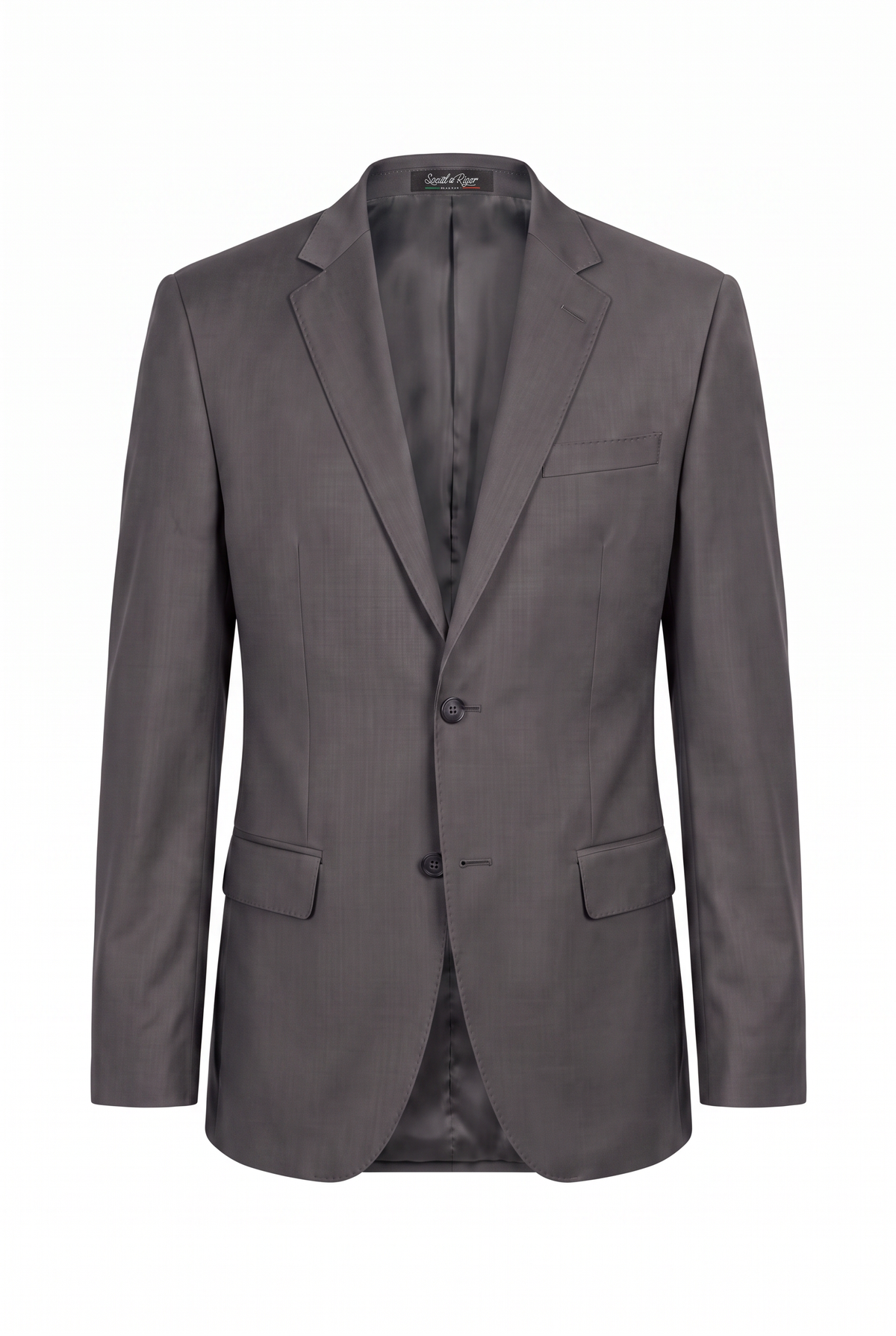 Terno Plus Size Regular Italiano Microfibra - Chumbo