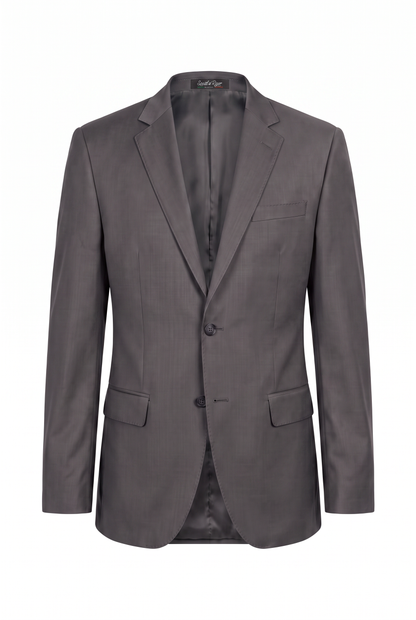 Terno Plus Size Regular Italiano Microfibra - Chumbo