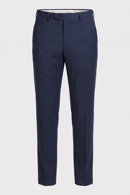 Terno Plus Size Regular Italiano Microfibra - Azul Marinho