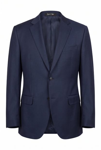 Terno Plus Size Slim Italiano Poliviscose - Azul Marinho