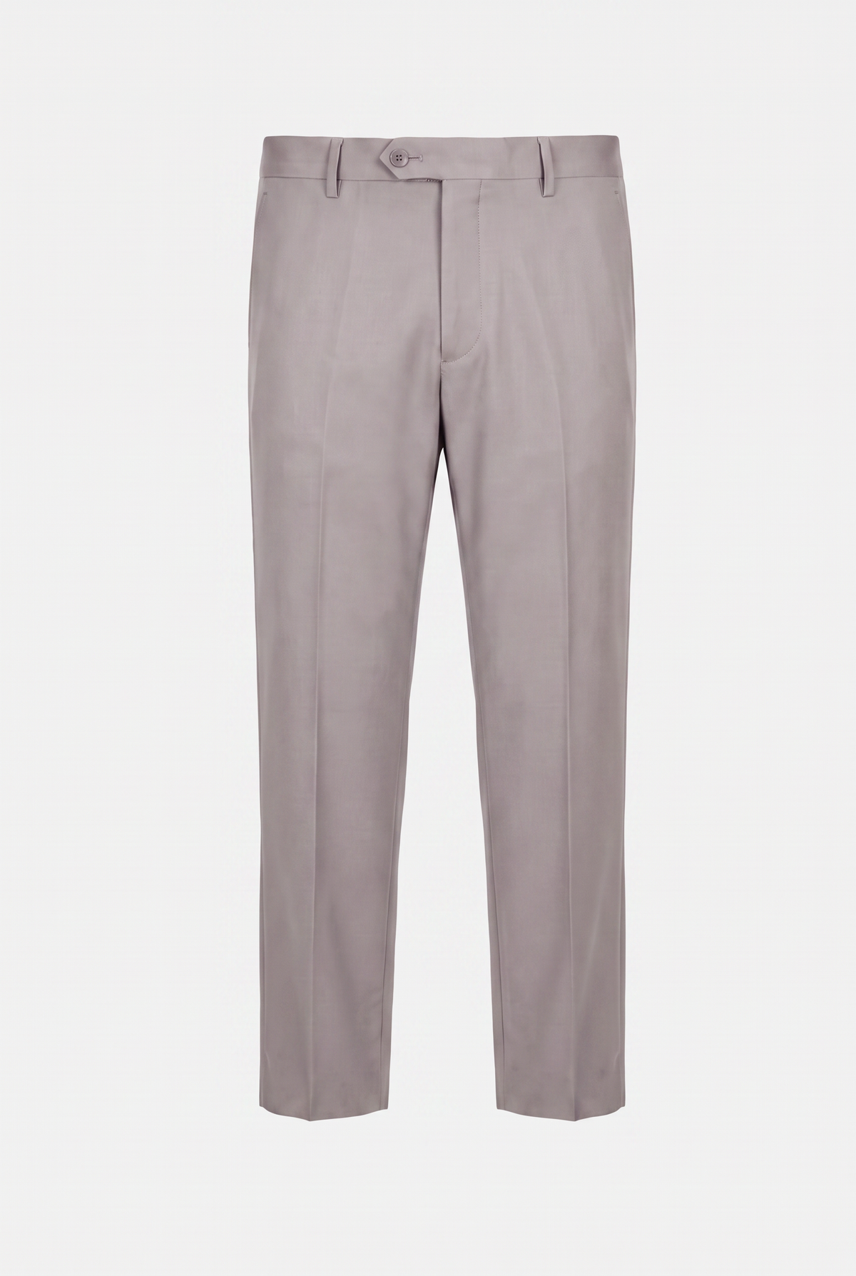 Terno Plus Size Slim Italiano Poliviscose - Cinza Claro