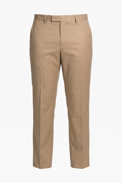 Terno Plus Size Slim Italiano Poliviscose - Cáqui