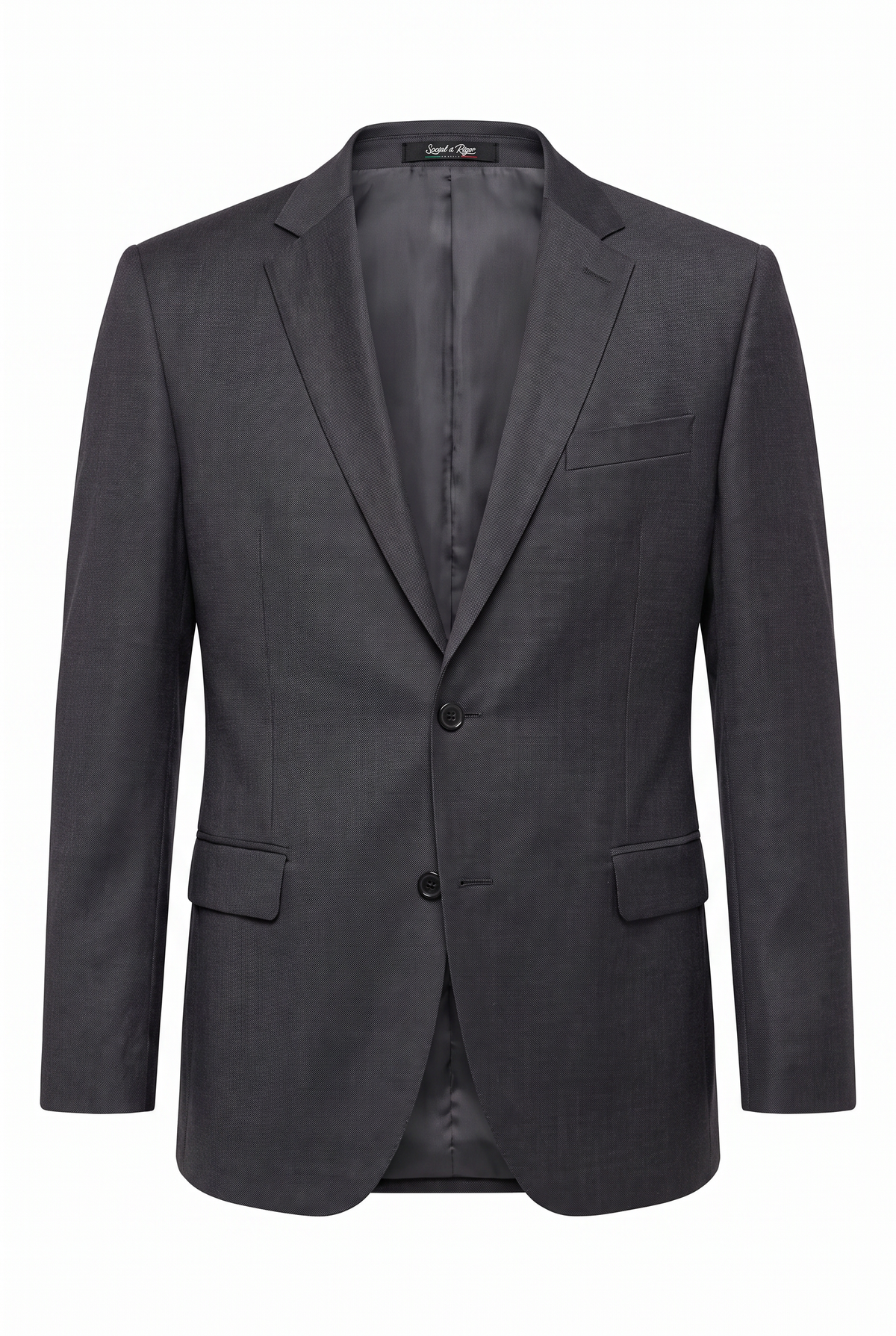 Terno Plus Size Slim Italiano Lã Fria - Chumbo