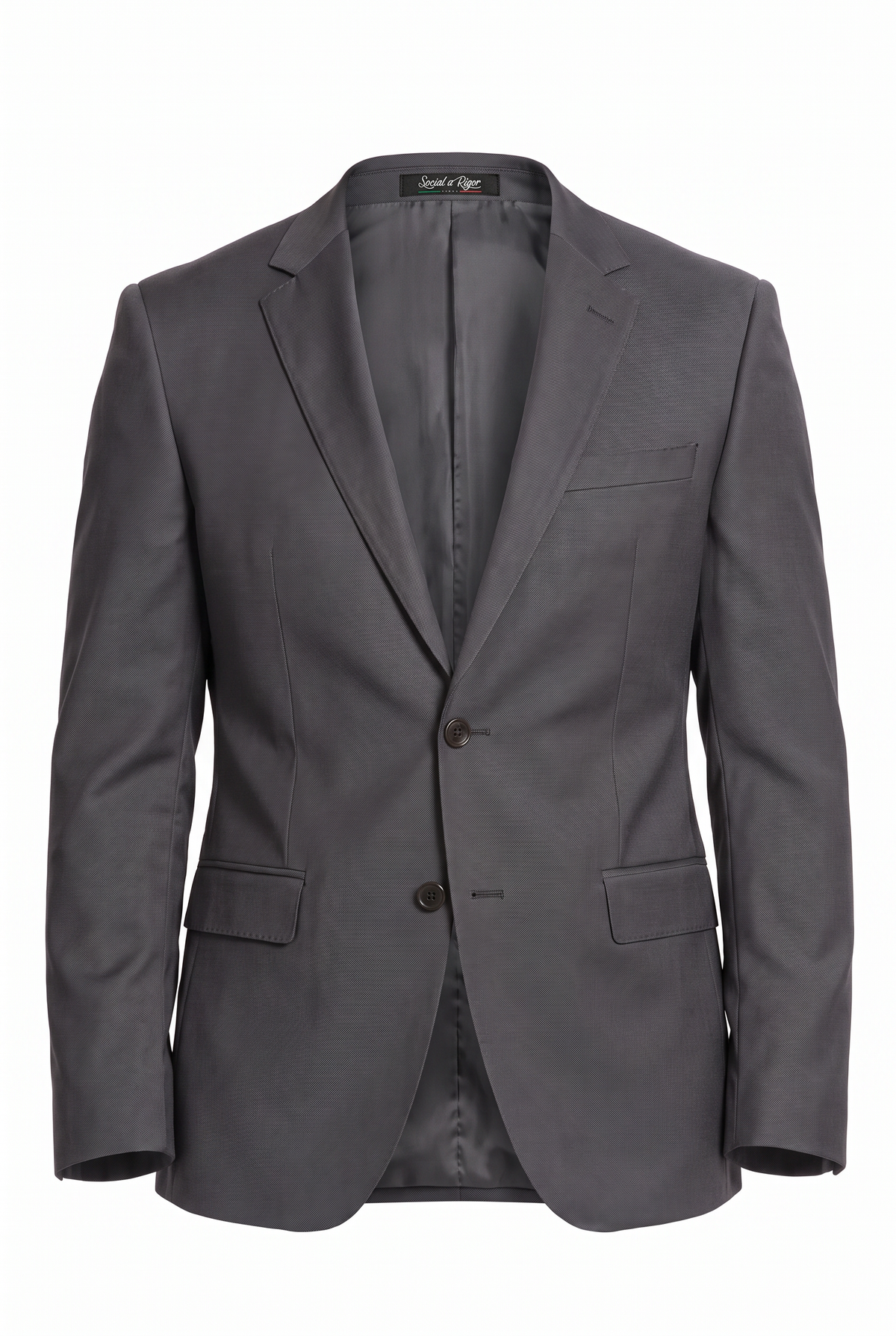 Costume Slim Italiano Lã Fria - Chumbo