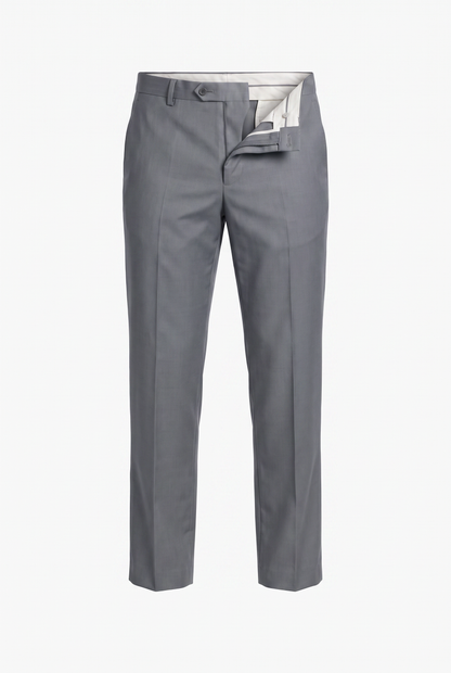 Costume Slim Italiano Lã Fria - Cinza Médio