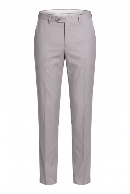 Costume Slim Italiano Poliviscose - Cinza Claro