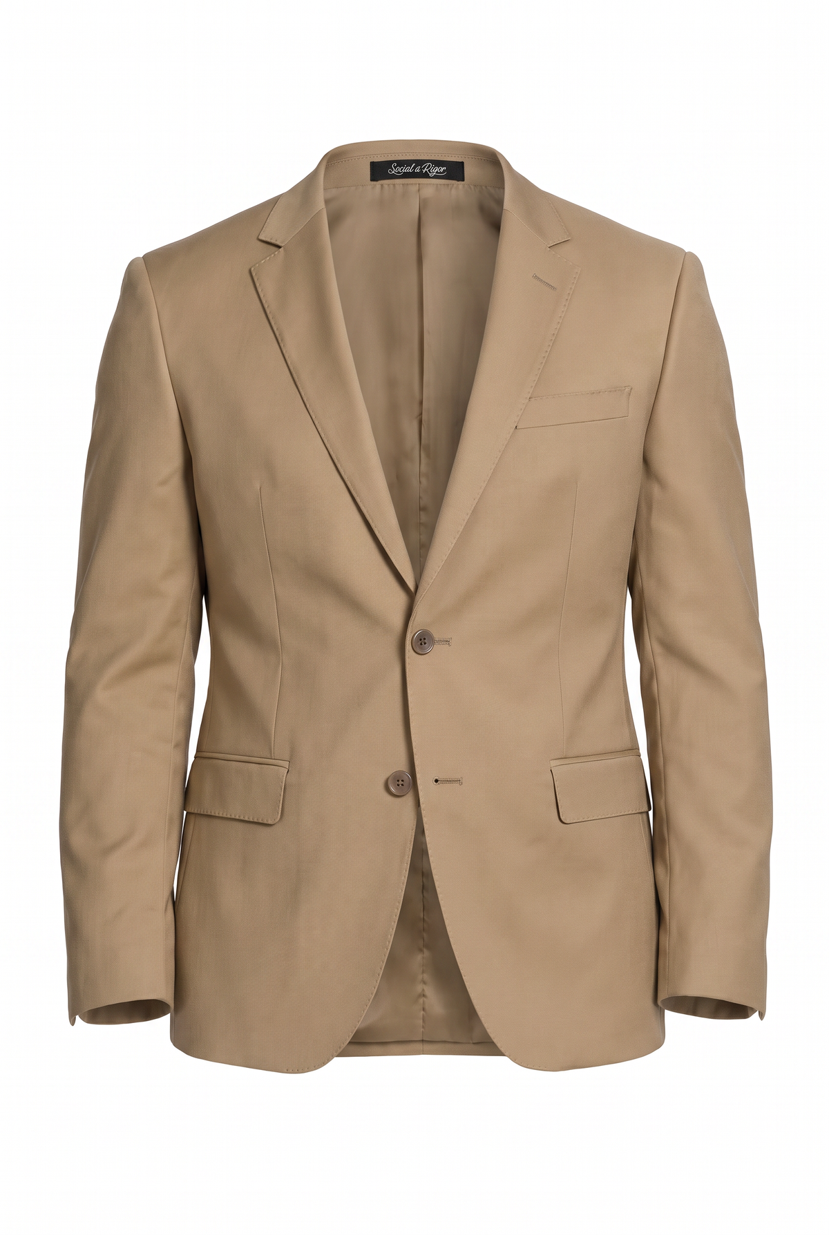 Costume Regular Italiano Microfibra - Cáqui