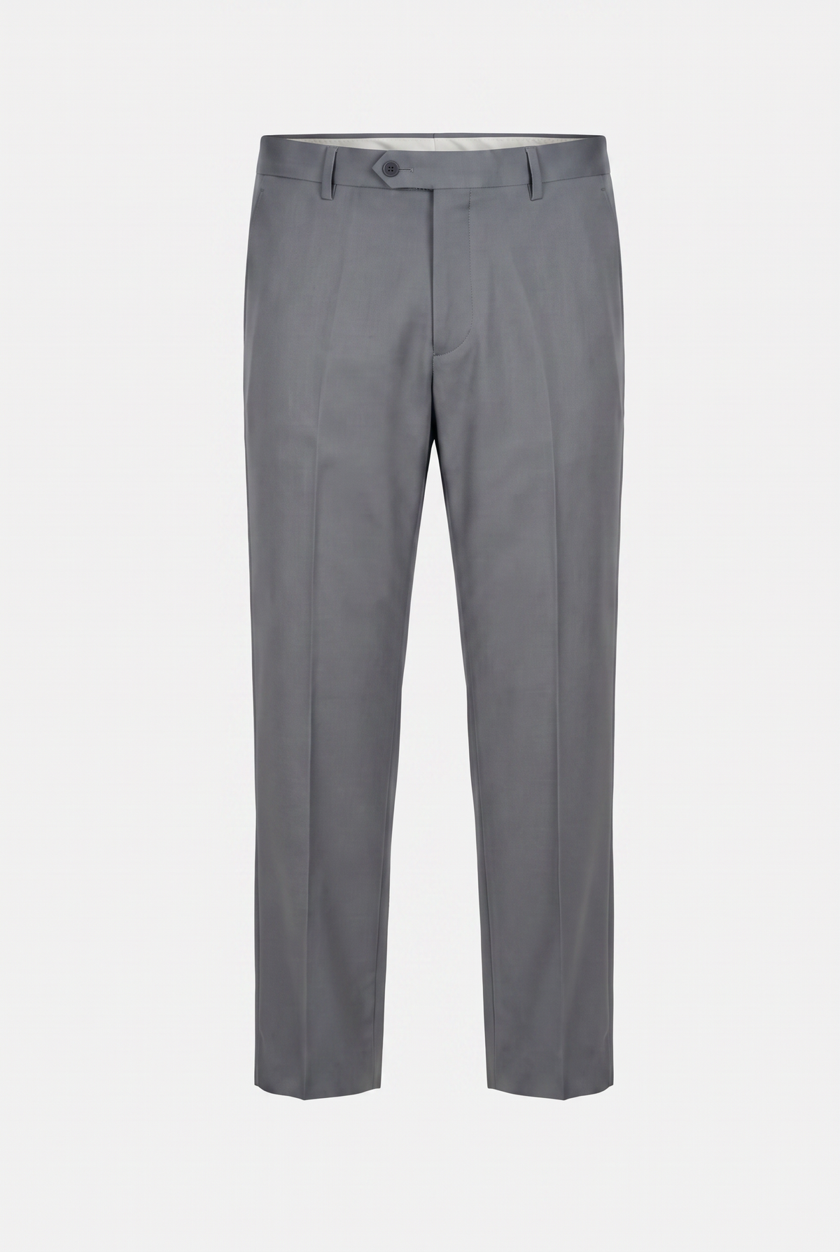 Costume Plus Size Slim Italiano Poliviscose - Cinza Médio
