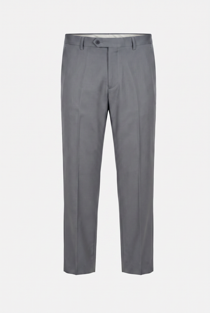 Costume Plus Size Slim Italiano Poliviscose - Cinza Médio