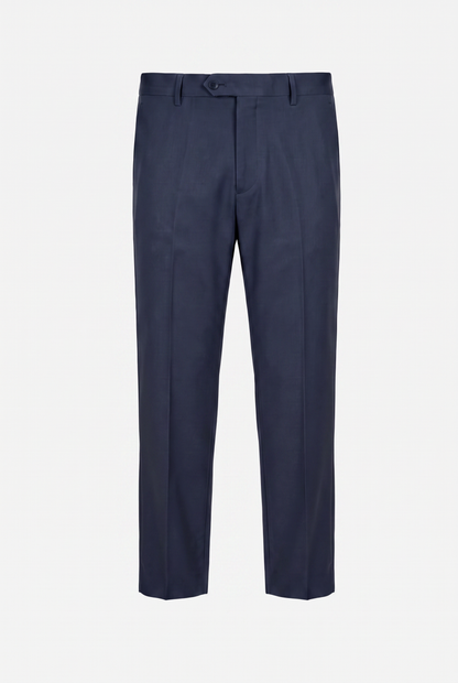 Costume Plus Size Slim Italiano Poliviscose - Azul Marinho