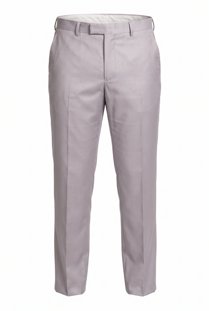 Costume Plus Size Slim Italiano Poliviscose - Cinza Claro