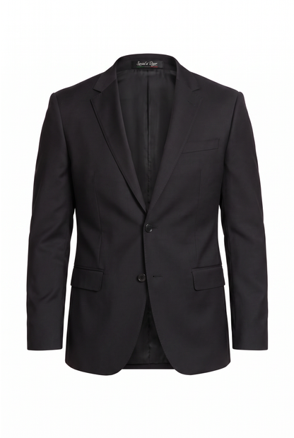 Costume Slim Italiano Lã Fria - Preto