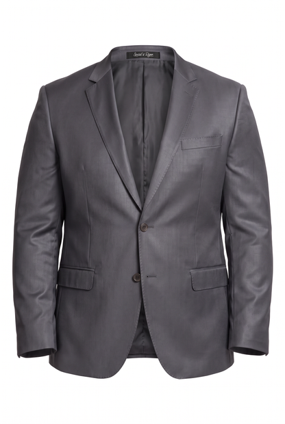 Costume Plus Size Slim Italiano Poliviscose - Chumbo