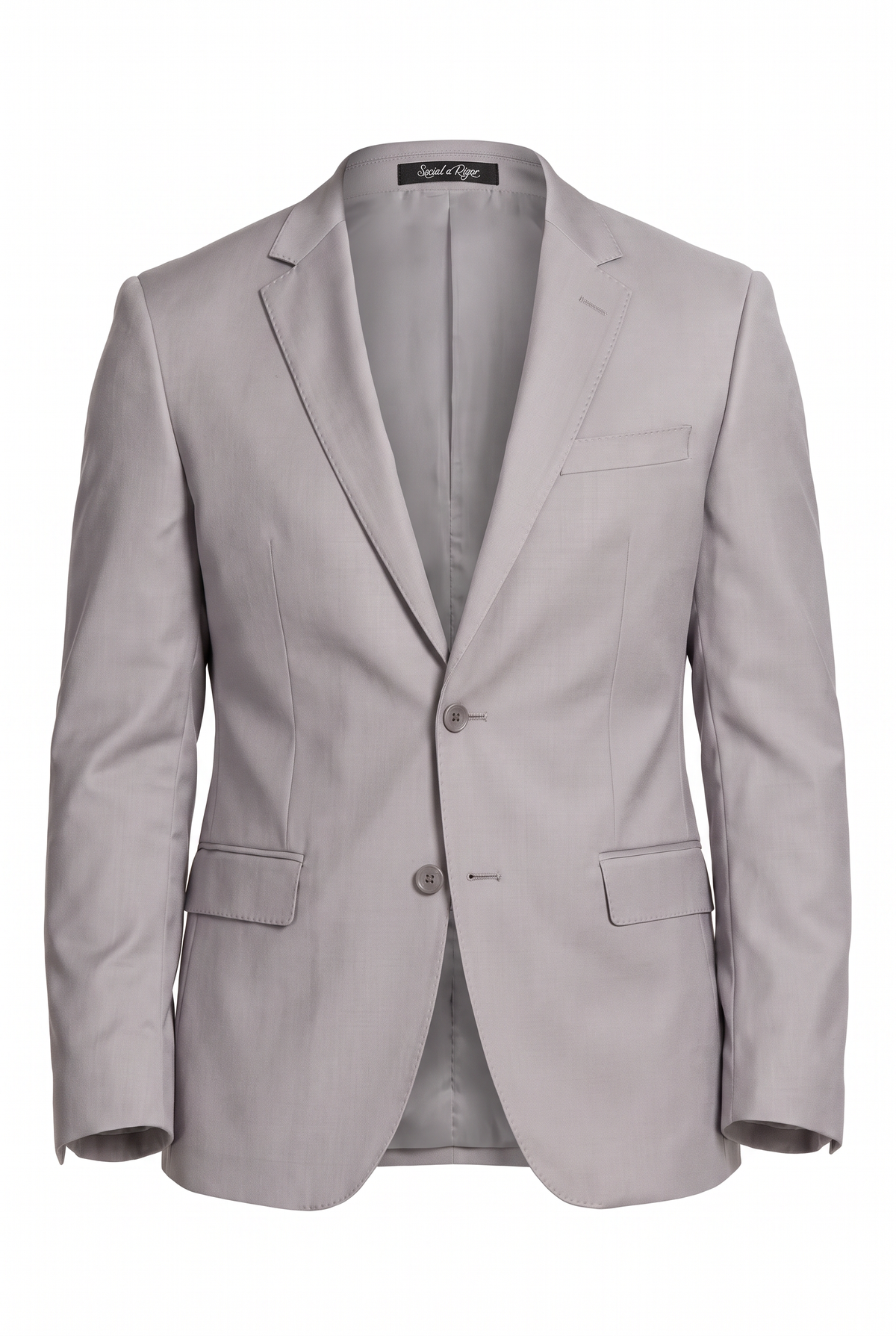 Costume Slim Italiano Lã Fria - Cinza Claro