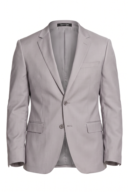 Costume Slim Italiano Lã Fria - Cinza Claro