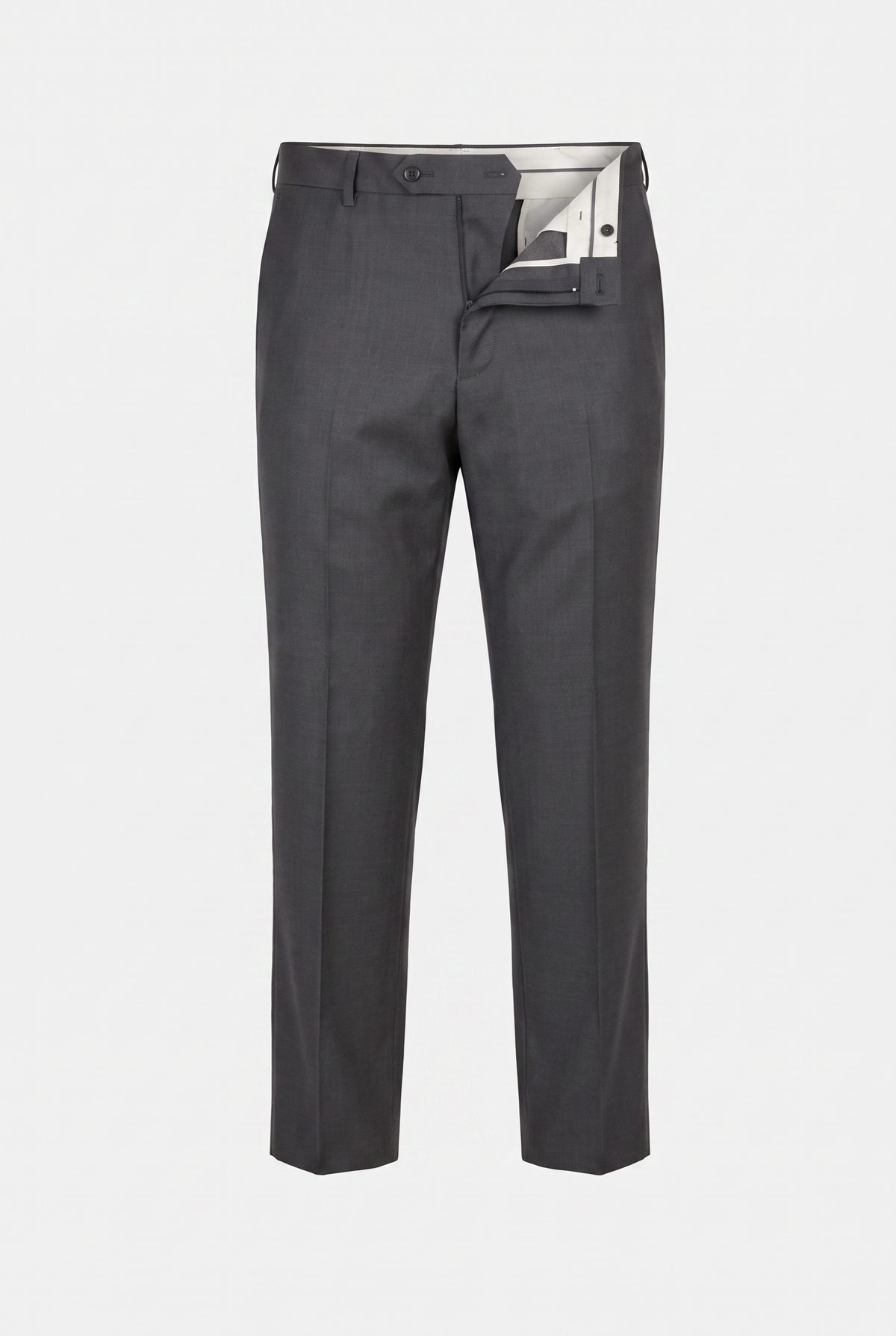 Costume Plus Size Slim Italiano Lã Fria - Chumbo