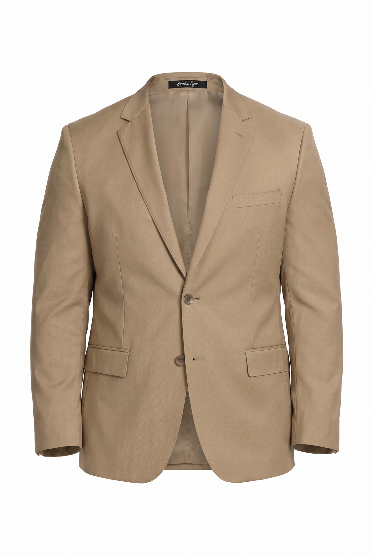 Costume Plus Size Regular Italiano Microfibra - Cáqui