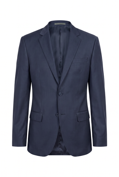 Terno Plus Size Regular Italiano Microfibra - Azul Marinho
