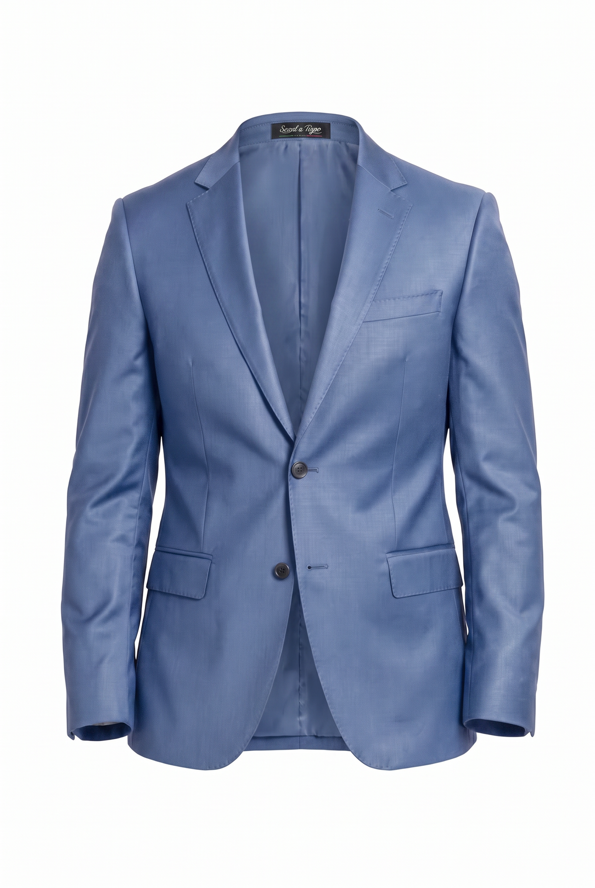 Costume Slim Italiano Poliviscose - Azul Índico