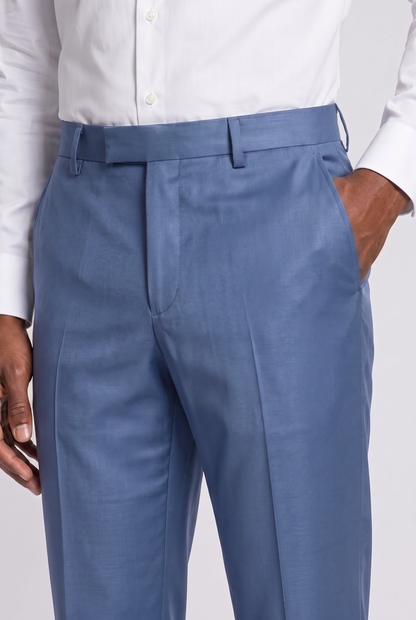 Calça Slim Italiano Poliviscose - Azul Índico