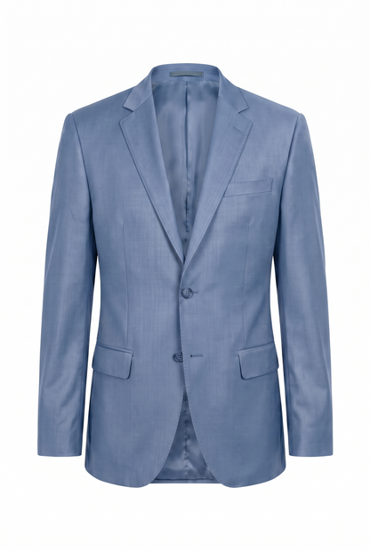 Terno Slim Italiano Poliviscose - Azul Índico