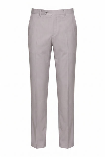Terno Slim Italiano Poliviscose - Cinza Claro