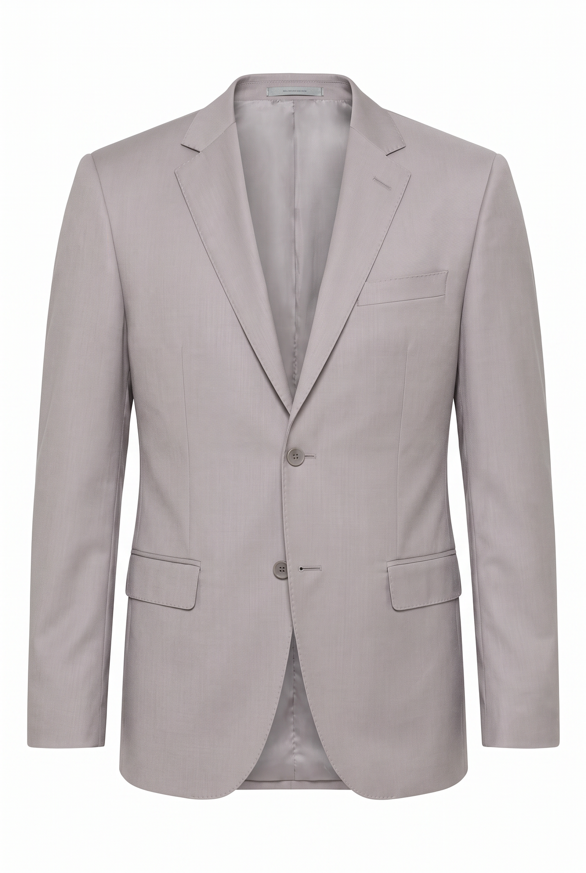 Terno Slim Italiano Poliviscose - Cinza Claro