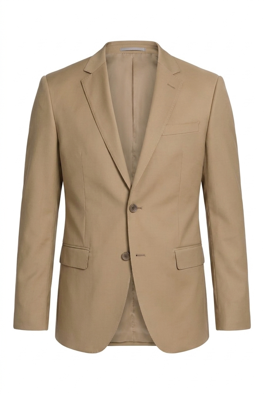 Costume Slim Italiano Lã Fria - Cáqui
