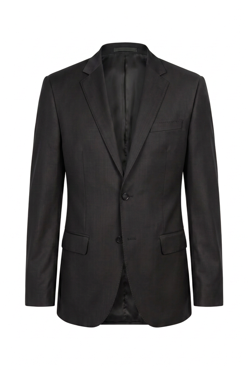 Blazer plus size poliviscose preto - ghost mannequin