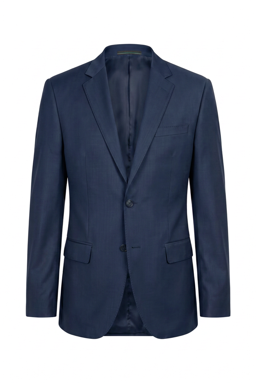 Blazer Slim Italiano Microfibra Azul Marinho - ghost still