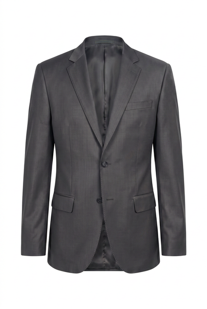 Blazer plus size poliviscose grafite - ghost mannequin
