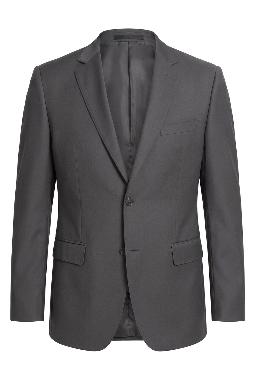 Blazer plus size microfibra chumbo - ghost mannequin