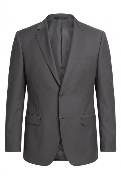 Blazer plus size microfibra chumbo - ghost mannequin