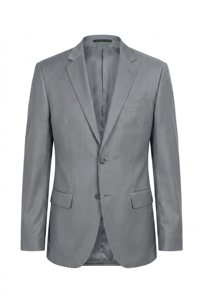 Blazer plus size poliviscose cinza aco - ghost mannequin