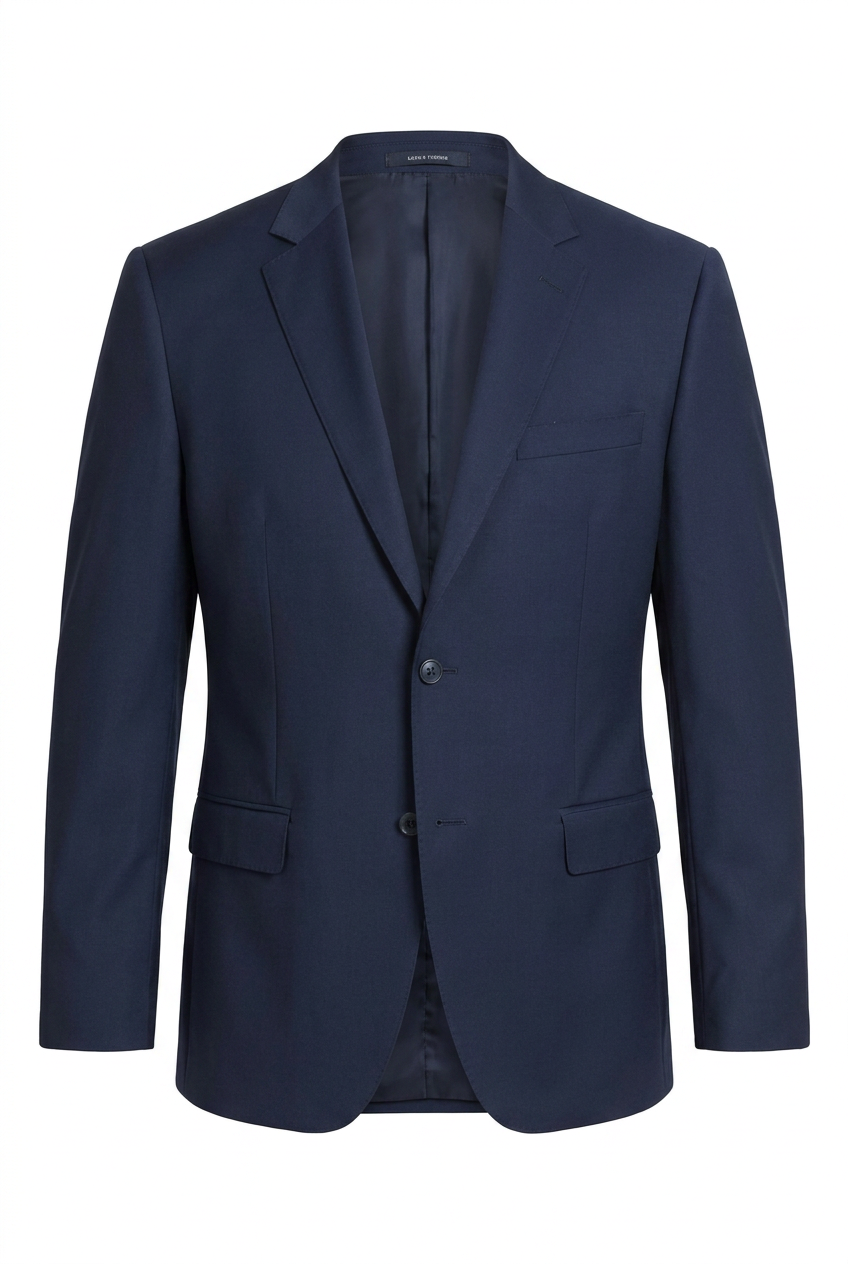 Blazer plus size microfibra azul marinho - ghost mannequin
