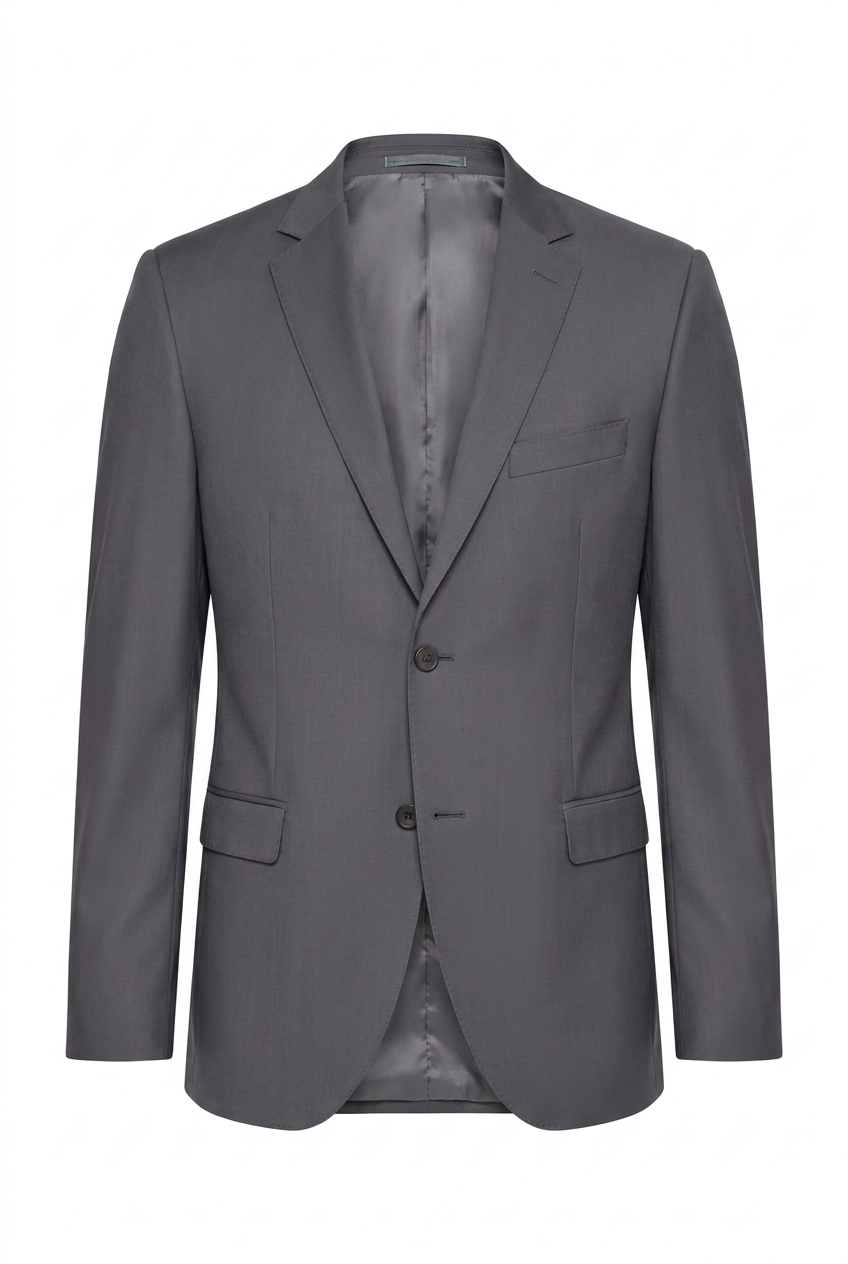 Blazer Slim Italiano Microfibra Grafite - ghost still