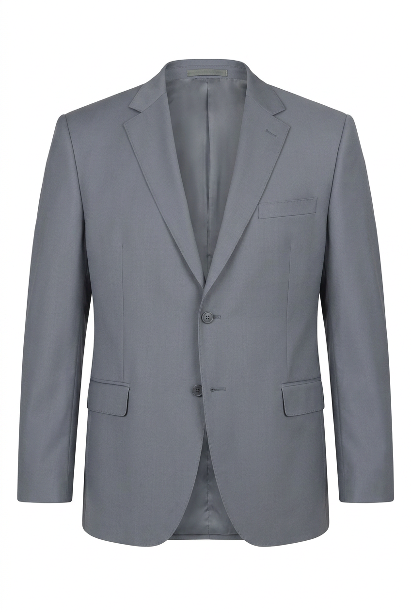 Blazer plus size microfibra cinza aco - ghost mannequin