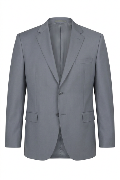 Blazer plus size microfibra cinza aco - ghost mannequin