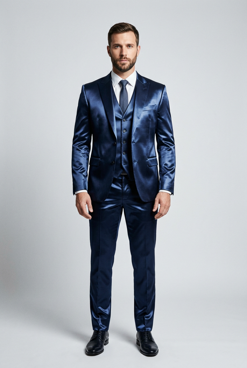 Colete Plus Prada Azul Marinho - frontal