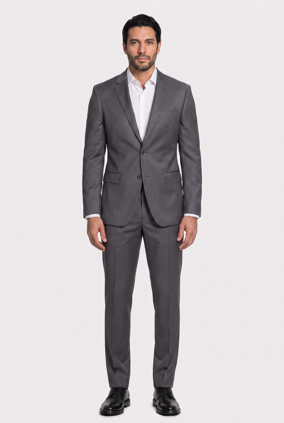 Costume Slim Italiano Poliviscose Chumbo - corpo inteiro