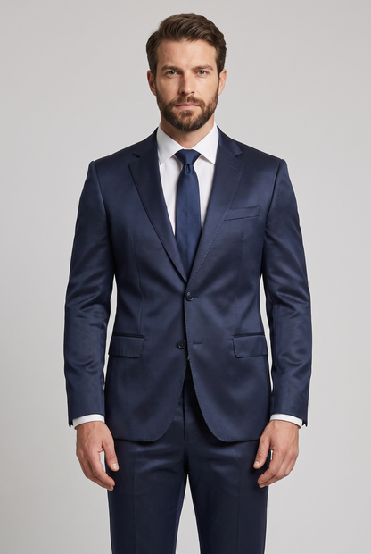 Costume Slim Italiano Prada Azul Marinho