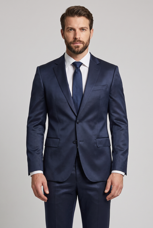 Costume Slim Italiano Prada Azul Marinho