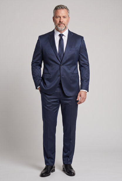 Costume Prada Plus Azul Marinho - corpo inteiro frente