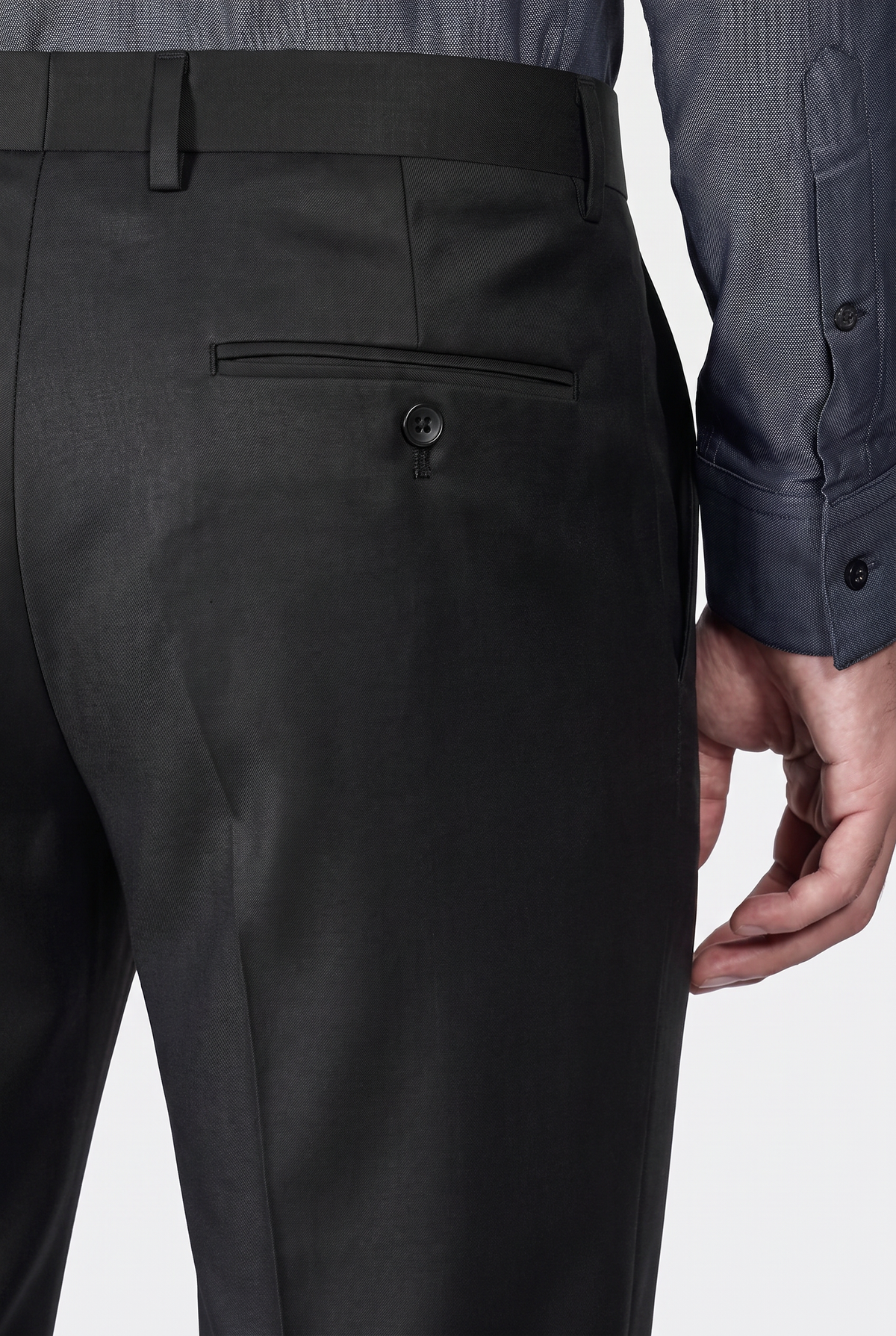Calça Poliviscose Preto - cós traseiro