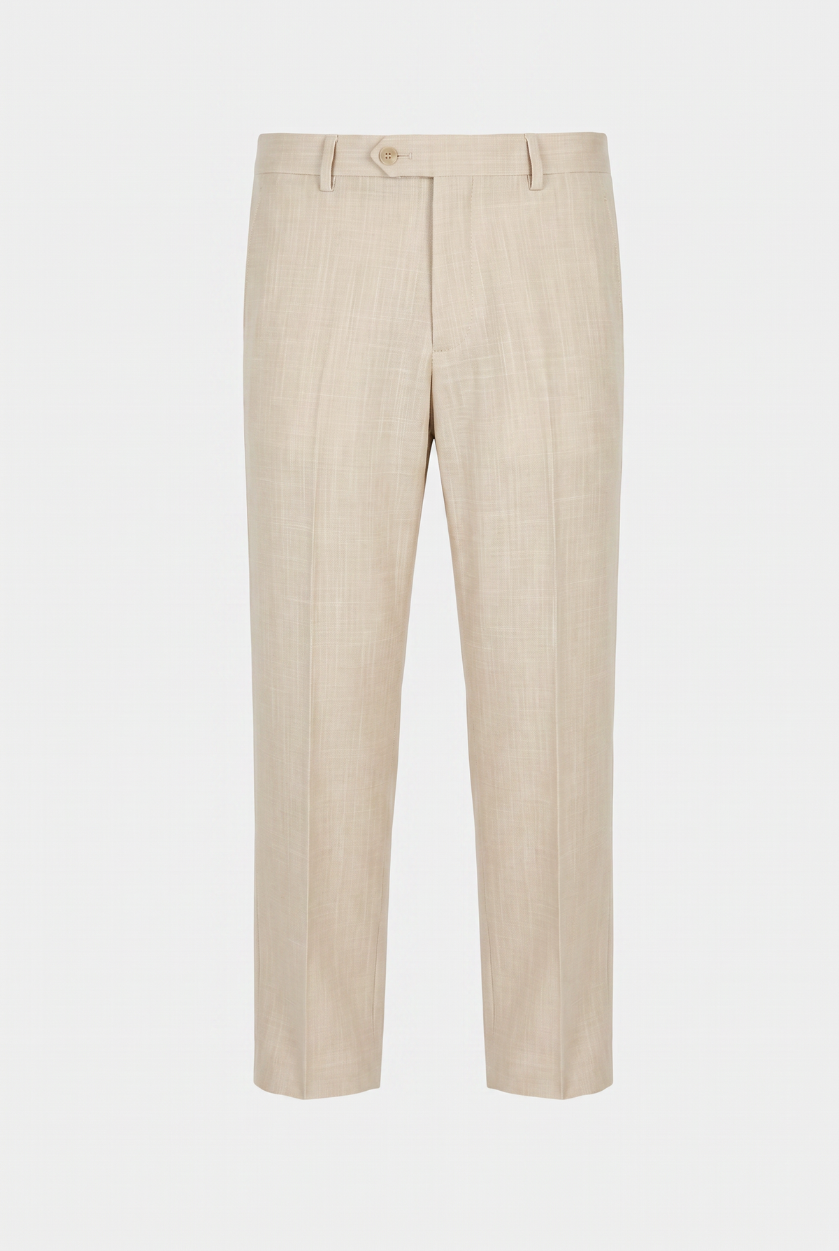 Costume Slim Italiano Melange - Bege