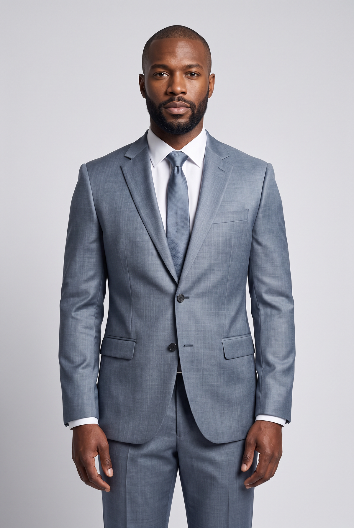 Costume Slim Italiano Melange - Cinza Médio