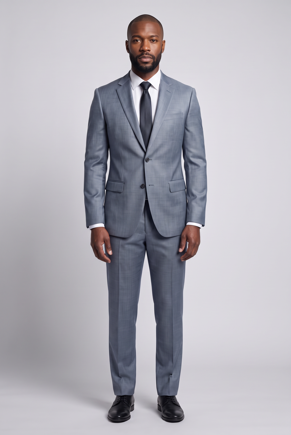 Costume Slim Italiano Melange - Cinza Médio