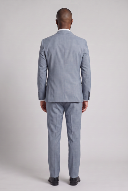 Costume Slim Italiano Melange - Cinza Médio